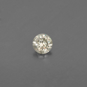 Diamante amarillo natural de 0,08 ct, corte redondo, VS