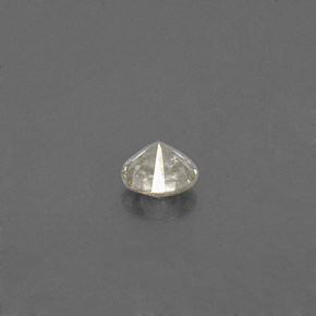 Diamante amarillo natural de 0,08 ct, corte redondo, VS