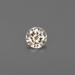 Diamante amarillo natural de 0,12 ct, corte redondo, VS