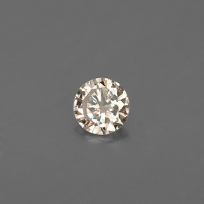 Diamante amarillo natural de 0,12 ct, corte redondo, VS