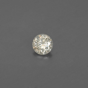 Diamante Champán natural de 0.09 ct, Corte Redondo, VS