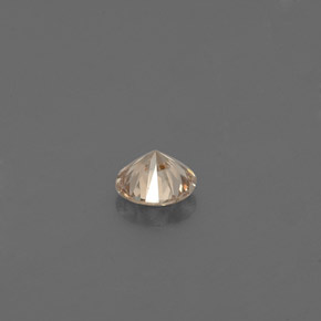 Diamante amarillo natural de 0,09 ct, corte redondo, VS