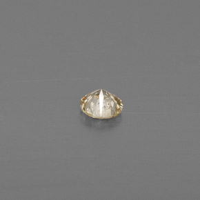 Diamante amarillo natural de 0,08 ct, corte redondo, VS