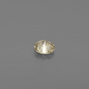 Diamante amarillo natural de 0,09 ct, corte redondo, VS