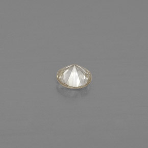 Diamante amarillo natural de 0,10 ct, corte redondo, VS