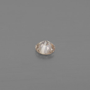 Diamante amarillo natural de 0,08 ct, corte redondo, VS