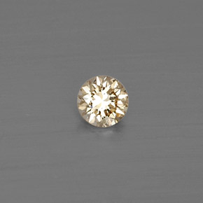 Diamante amarillo natural de 0,11 ct, corte redondo, VS