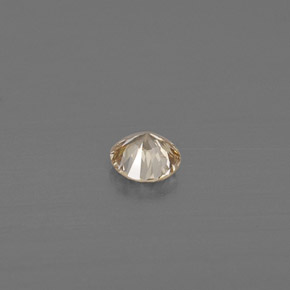 Diamante amarillo natural de 0,11 ct, corte redondo, VS