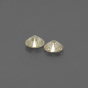 Gemas de diamante amarillo natural de  ct, corte redondo, VS