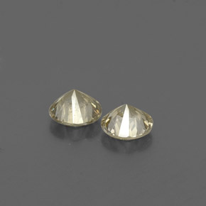 Gemas de diamante amarillo natural de  ct, corte redondo, VS
