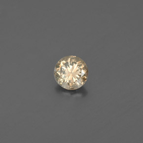 Diamante amarillo natural de 0,17 ct, corte redondo, VS