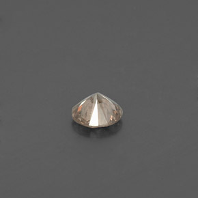 Diamante Champán natural de 0.16 ct, Corte Redondo, VS