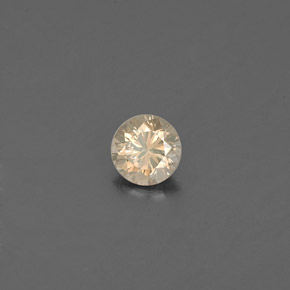 Diamante amarillo natural de 0,16 ct, corte redondo, VS