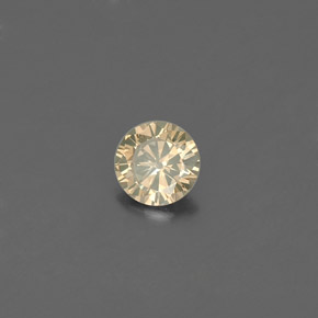 Diamante amarillo natural de 0,20 ct, corte redondo, VS