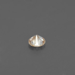 Diamante Champán natural de 0.12 ct, Corte Redondo, VS