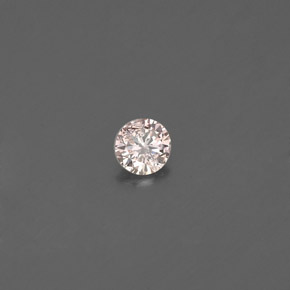 Diamante Champán natural de 0.08 ct, Corte Redondo, VS