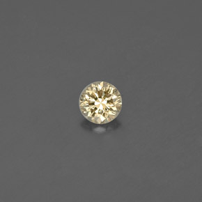 Diamante amarillo natural de 0,12 ct, corte redondo, VS
