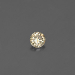 Diamante amarillo natural de 0,12 ct, corte redondo, VS