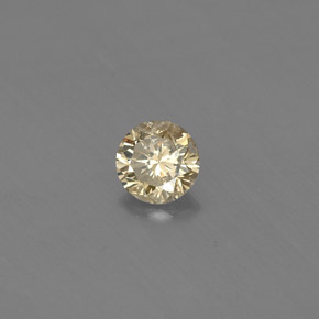Diamante Champán natural de 0.20 ct, Corte Redondo, VS