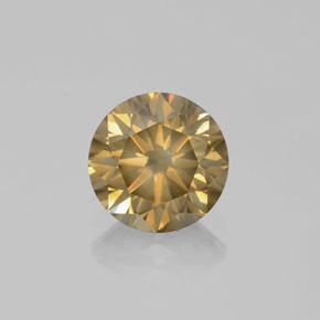 Diamante Elegante Champagne natural de 2.49 ct, Corte Redondo, SI
