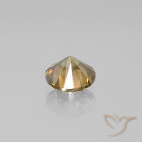 Diamante champaña natural de 1.50 ct, Redondo, SI