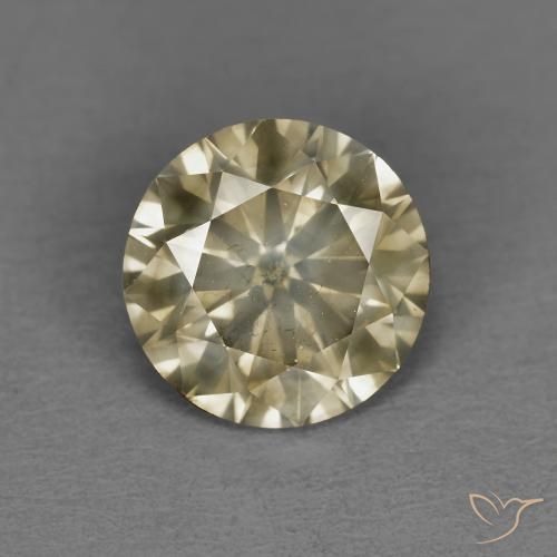 1.54ct Natural Coñac Diamante, Redondo, SI