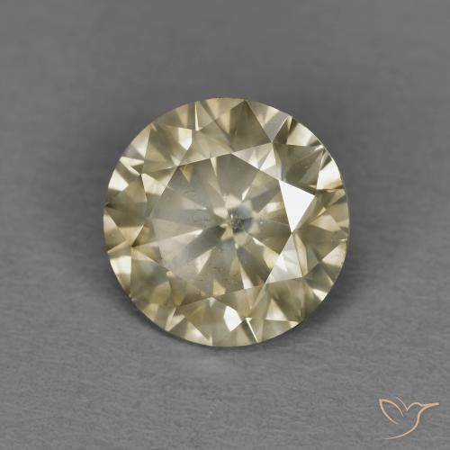 Diamante Coñac natural de 1.54 ct, Redondo, SI