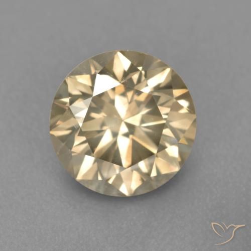 1.67ct Natural Coñac Diamante, Redondo, SI