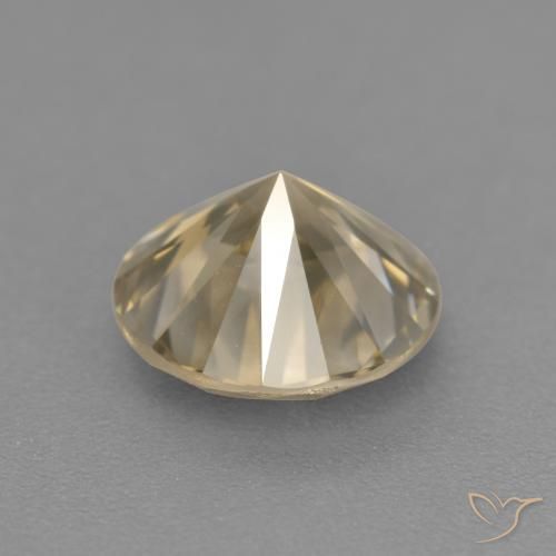 Diamante Coñac natural de 1.67 ct, Redondo, SI