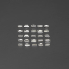 Gemas de diamante blanco natural de 0,42 ct, baguette, SI