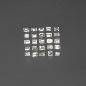 Gemas de diamante blanco natural de  ct, baguette, SI