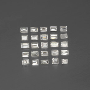 Gemas de diamante blanco natural de  ct, baguette, SI