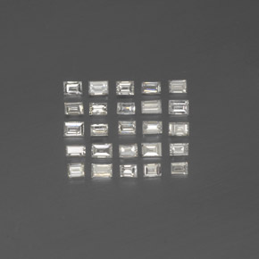 Gemas de diamante blanco natural de  ct, baguette, SI