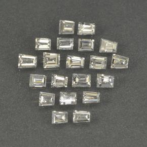 Gemas de Diamante Blanco natural de 0.45 ct, Corte Baguette, SI