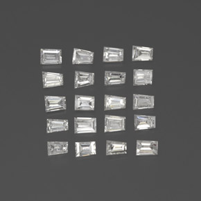 Gemas de diamante blanco natural de  ct, forma elegante, SI