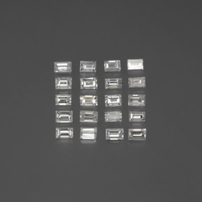 Gemas de diamante blanco natural de  ct, baguette, SI