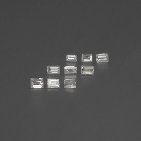 Gemas de Diamante Blanco natural de  ct, Corte Baguette, SI