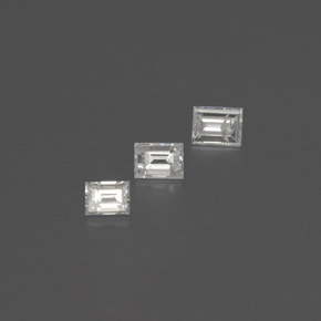 Gemas de Diamante Blanco natural de  ct, Corte Baguette, SI