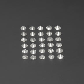 Gemas de diamante blanco natural de  ct, corte redondo, SI