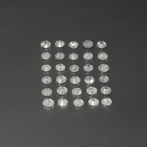 Gemas de diamante blanco natural de  ct, corte redondo, SI
