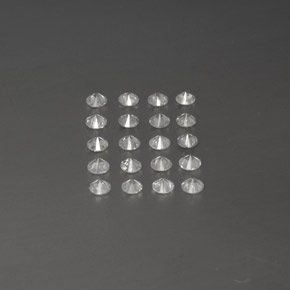 Gemas de Diamante Blanco natural de  ct, Redondo, SI