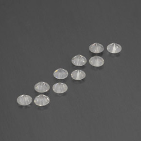 Gemas de diamante blanco natural de  ct, corte redondo, SI
