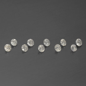 Gemas de diamante blanco natural de  ct, corte redondo, SI