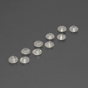 Gemas de diamante blanco natural de  ct, corte redondo, SI