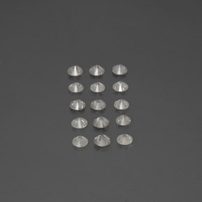 Gemas de Diamante Blanco natural de  ct, Redondo, SI