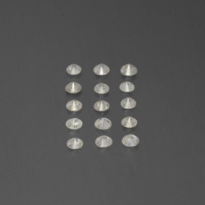 Gemas de diamante blanco natural de  ct, corte redondo, SI