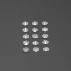 Gemas de Diamante Blanco natural de  ct, Redondo, SI