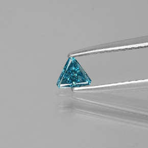 Diamante Azul natural de 0.12 ct, Trillón, SI