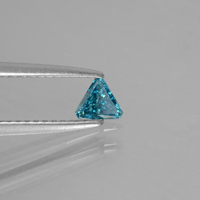 Diamante Azul natural de 0.12 ct, Trillón, SI