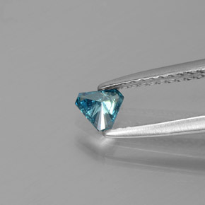 Diamante azul natural de 0,18 ct, trillón, SI
